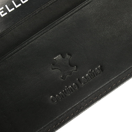 Portfel męski z kolorową wstawką Bellugio - czarno-czerwony