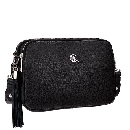 Listonoszka Canaletto - elegancka skóra groszkowana, modny dodatek