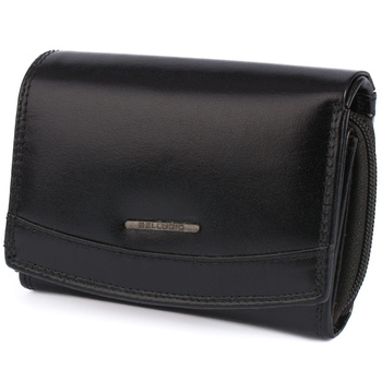 Portfel damski skórzany Bellugio - czarny