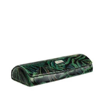 Etui na okulary BajuBaj z naturalnej skóry w zielonym kolorze