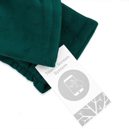 Damskie rękawiczki SUEDE zielony