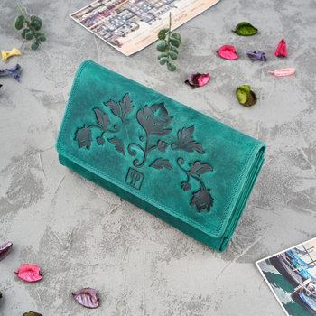 Portfel damski skórzany duy vintage Paolo Peruzzi T-05-GR