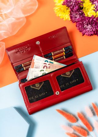 Portfel damski skórzany Peterson z RFID - Elegancja w codziennym stylu