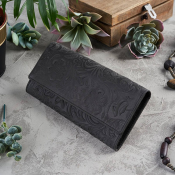 Duy portfel ze skóry naturalnej Paolo Peruzzi IN-35-BL