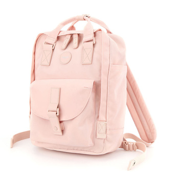 Wodoodporny plecak miejski w różowym kolorze zamykany suwakiem - Himawari