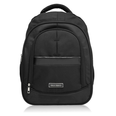 Plecak męski do pracy do szkoy szary wegaski na laptopa Paolo Peruzzi T-120-BL
