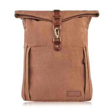 Pojemny czarny plecak męski vege Paolo Peruzzi E-06-BR