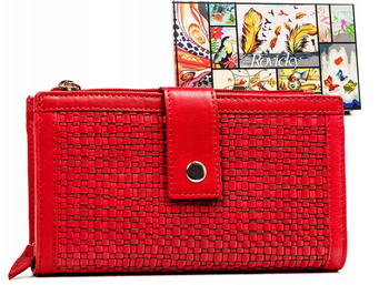 Duży portfel damski ze skóry naturalnej - Rovicky