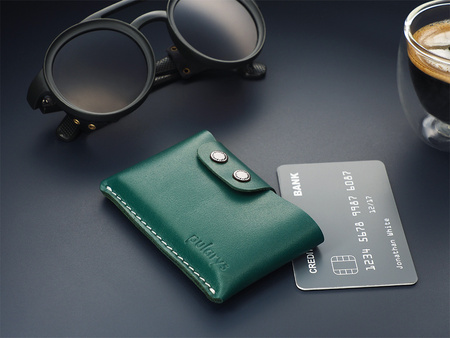 Portfel HOBBY wykonany ze skóry Italia zielony