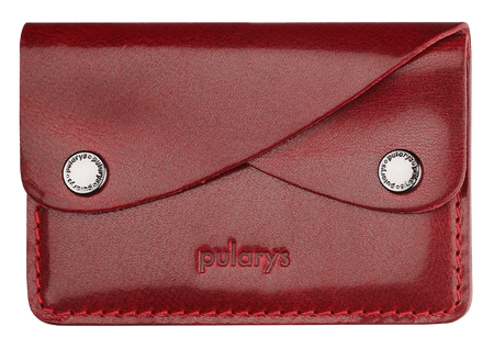 Portfel RETRO wykonany z roślinnie garbowanej skóry Nomad czerwony