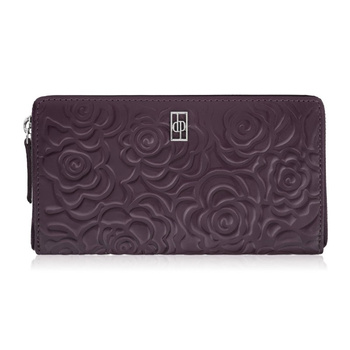 Portfel damski skórzany burgundowy w orientacji poziomej RFID Paolo Peruzzi AL-13-BGD