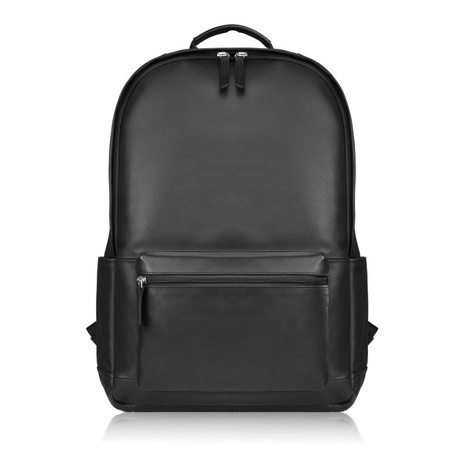 Plecak skórzany unisex do laptopa A4 Paolo Peruzzi E-29-BL czarny