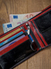 Poziomy, dwukolorowy portfel ze skóry naturalnej, ochrona RFID - Rovicky