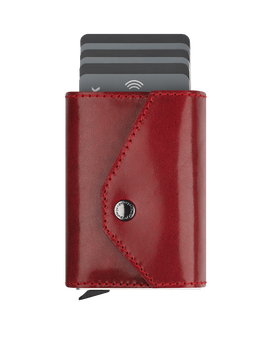 Portfel PORTER Go wykonany z roślinnie garbowanej skóry Nomad czerwony