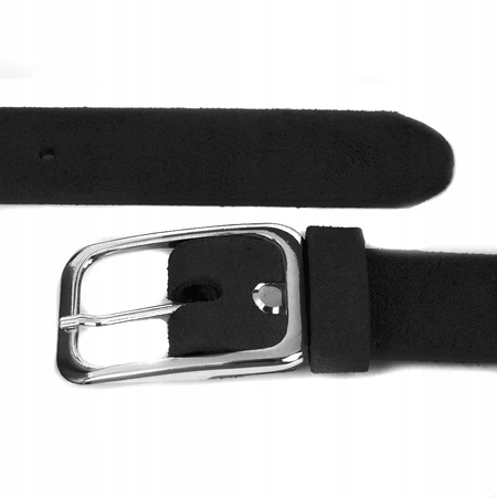 Beltimore pasek skórzany damski zamsz 3 cm premium