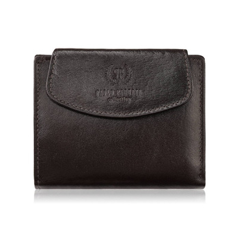 Brązowy portfel damski skórzany Paolo Peruzzi T-12-BR