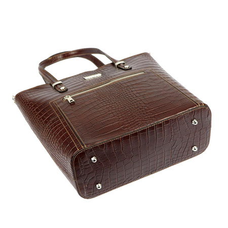 Torebka skórzana MiaMore 01-011 CROCO