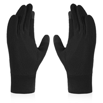 Rękawiczki polarowe SPORT czarny s-m-2