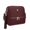 Torebka listonoszka Canaletto z naturalnej skóry w bordowym odcieniu