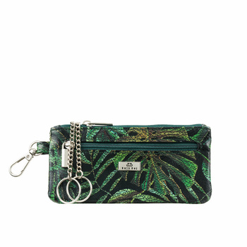 Etui na klucze BajuBaj z zielonej skóry naturalnej - styl i funkcjonalność