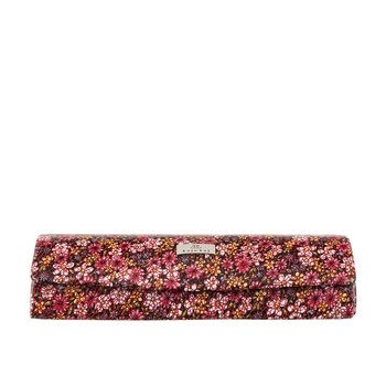 Etui na okulary BajuBaj z kolorowej skóry naturalnej kwiaty