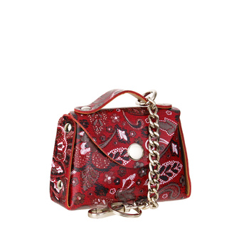 Etui na klucze i drobiazgi z czerwonej skóry Bajubaj