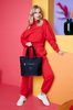 Nylonowy, pojemny shopper damski - Peterson