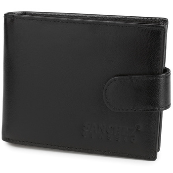 Portfel męski ze skóry z RFID Sanchez - czarny