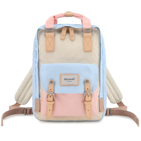 Pastelowy plecak damski na laptopa 14'' z kieszeniami - Himawari