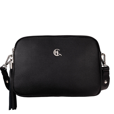 Listonoszka Canaletto - elegancka skóra groszkowana, modny dodatek