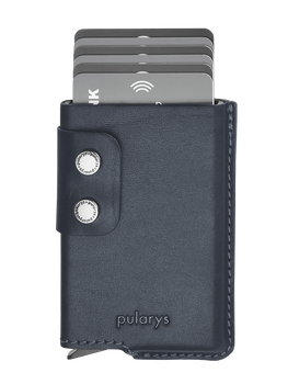 Portfel FUNKY wykonany ze skóry Nomad granatowy