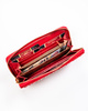 Portfel damski Peterson w czerwonym kolorze z dużą przestrzenią