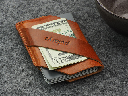 Portfel NAMIB wykonany z roślinnie garbowanej skóry Nomad koniak