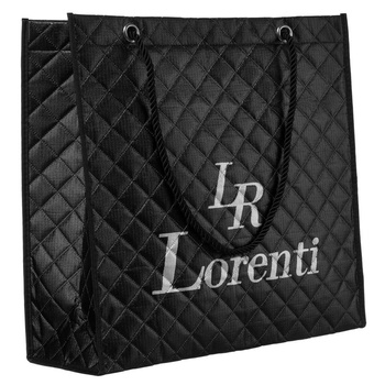 Torba shopper damska pikowana z materiału syntetycznego - Lorenti