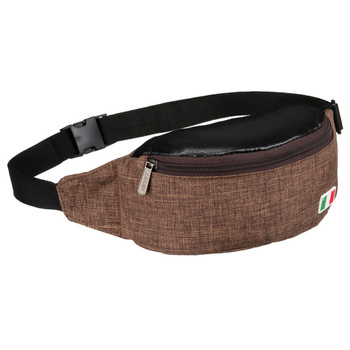 Saszetka miejska brązowa z regulowanym paskiem - styl i funkcjonalność