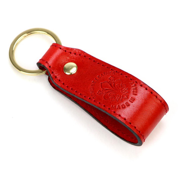Brelok Florence – elegancka skórzana akcesoria w czerwieni