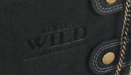 Duży, skórzany portfel męski z systemem RFID - Always Wild