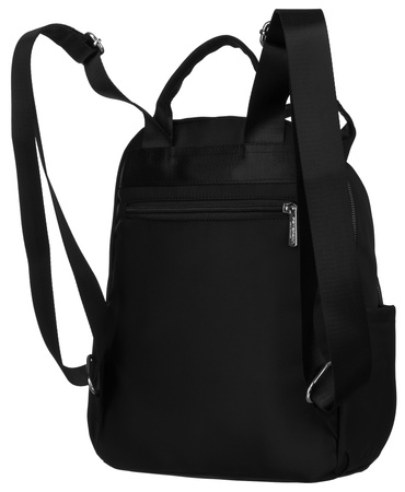 Elegancki plecak damski miejski w czarnym kolorze - Peterson