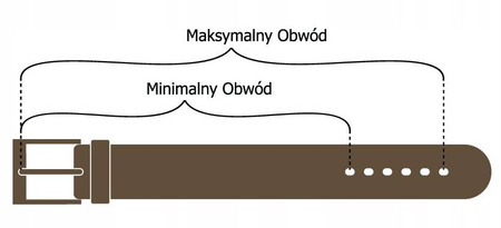 Gładki, szeroki pasek męski ze skóry naturalnej 110