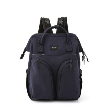 Duży, granatowy plecak damski z poliestru - Himawari