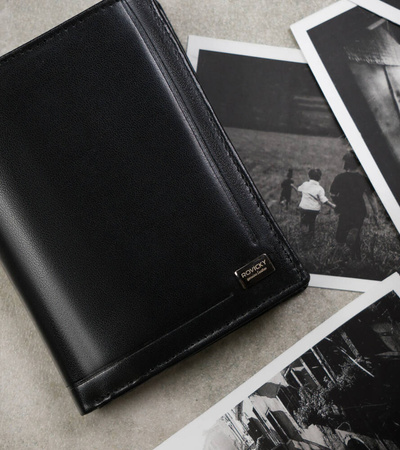 Portfel męski ze skóry naturalnej Rovicky - Duży, elegancki model