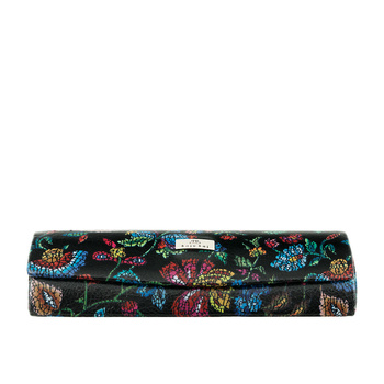 Kolorowe etui na okulary BajuBaj z naturalnej skóry w kwiaty