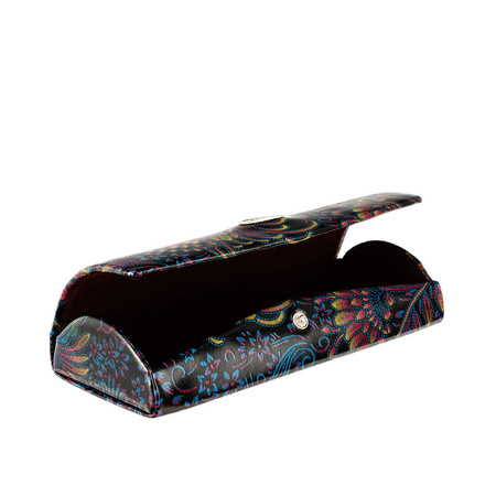 Etui na okulary BajuBaj z naturalnej skóry w kolorowym designie