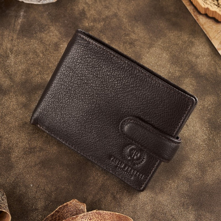 Skórzany portfel męski z ochroną RFID Paolo Peruzzi T-77-BR