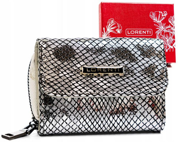 Mały portfel damski ze skóry naturalnej - Lorenti