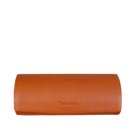 Etui skórzane Canaletto camel – elegancja i ochrona dla okularów