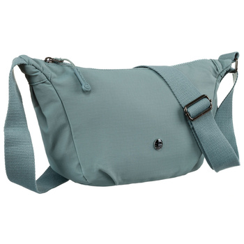 Listonoszka damska niebieska z poliestru z kieszenią na suwak - Peterson