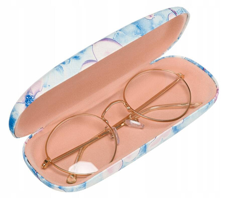 Eleganckie etui na okulary w kwiatowy wzór - 4U Cavaldi