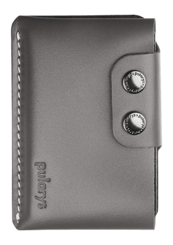Portfel HOBBY wykonany ze skóry Italia szary