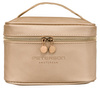 Kosmetyczka kuferek z ekoskóry w kolorze złotym - Peterson